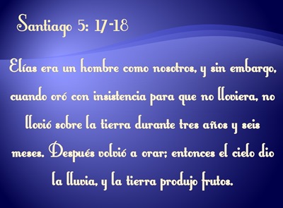 SANTIAGO 5:17-18